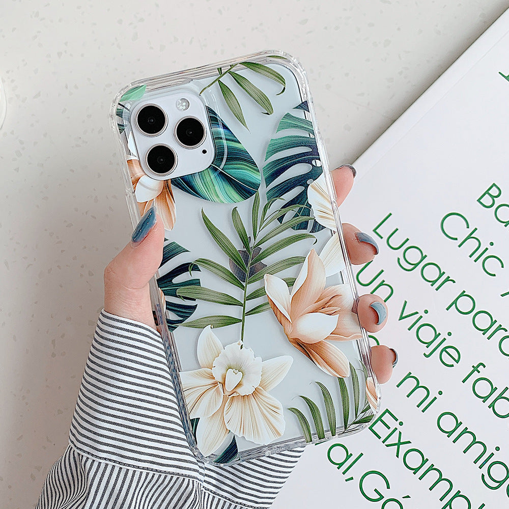 Discover the Elegance of the Banana Leaf Watercolor Floral Protective Phone Case