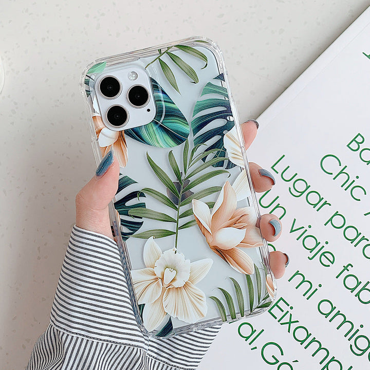 Discover the Elegance of the Banana Leaf Watercolor Floral Protective Phone Case