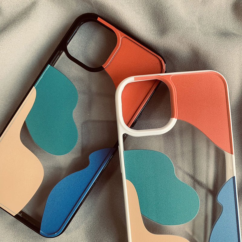 Color Block Geometric Phone Case: Style Meets Protection